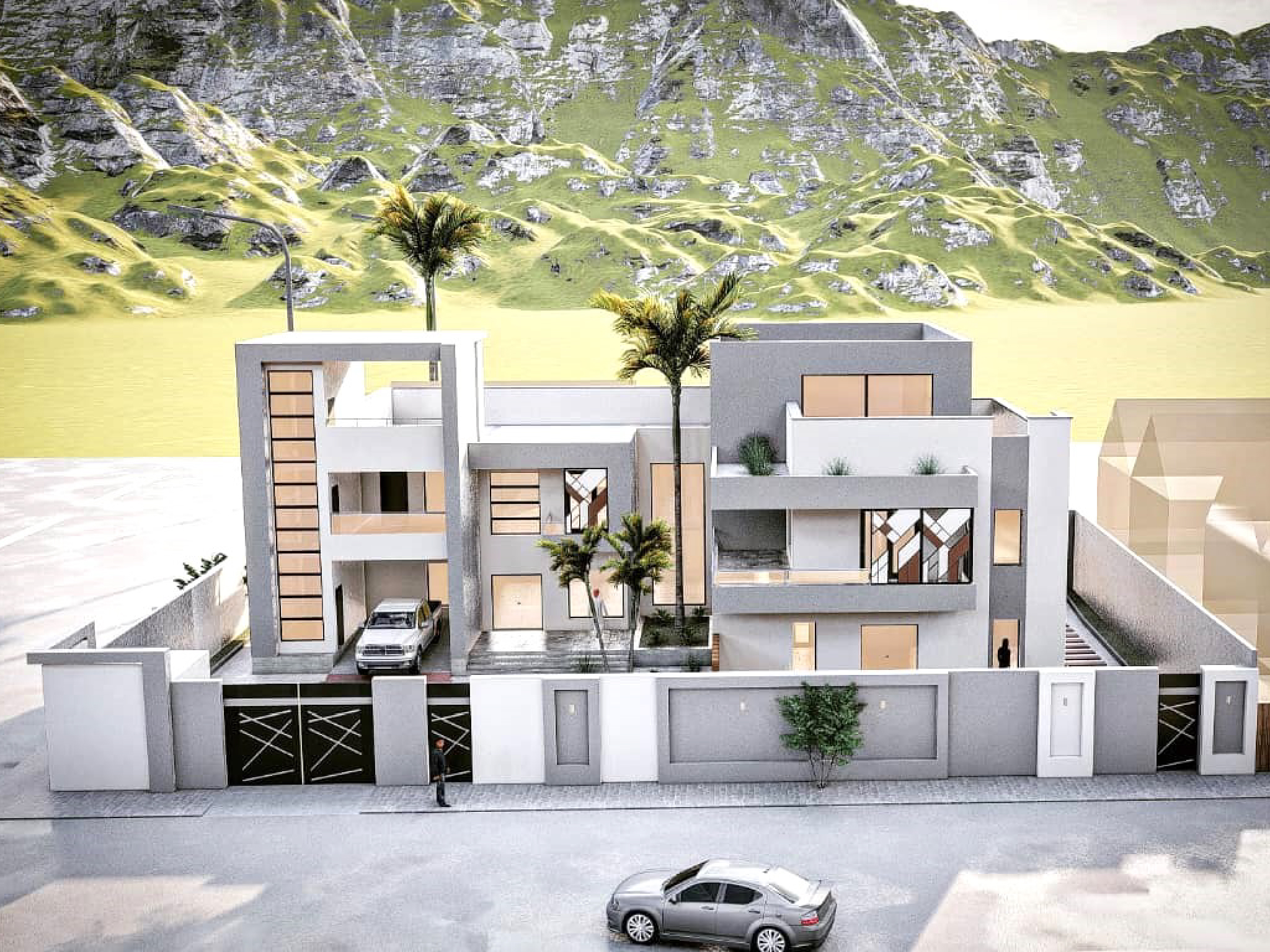 Réalisation d'une Résidence Privée R+1 à Ndjari avec terrasse accessible